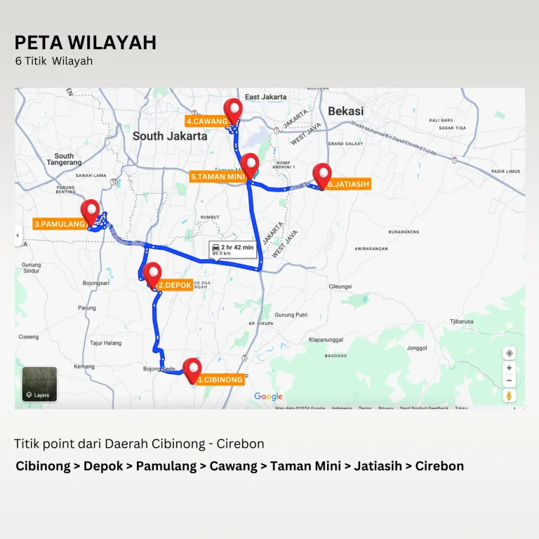 RUTE TRAVEL MUDIK LEBARAN